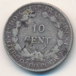 Французский Индокитай 10 центов 1885 год