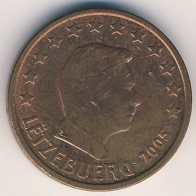 Люксембург 5 евроцентов 2005 год