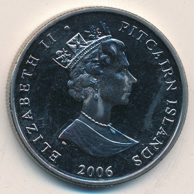 Острова Питкэрн 1 доллар 2006 год - 80 лет Елезавете II