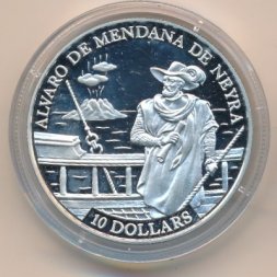 Соломоновы острова 10 долларов 1991 год