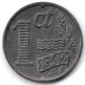 Нидерланды 1 цент 1942 год - Оккупация во время Второй Мировой войны