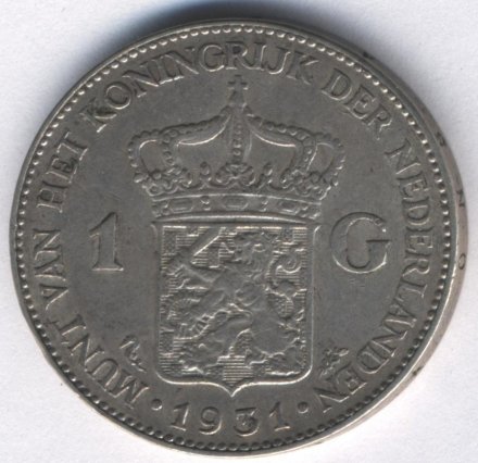 Нидерланды 1 гульден 1931 год