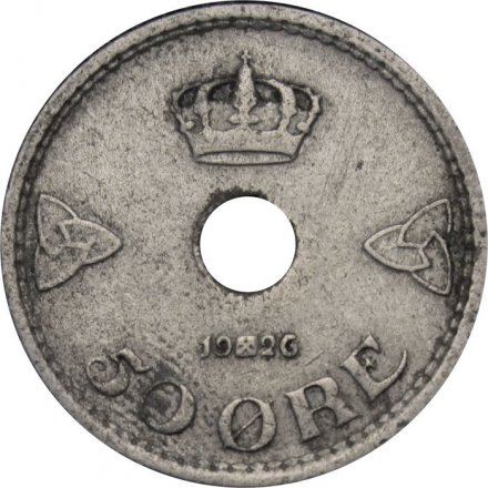 Норвегия 50 эре 1926 год