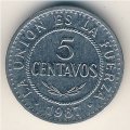 Боливия 5 сентаво 1987 год