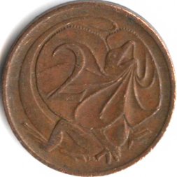 Австралия 2 цента 1971 год