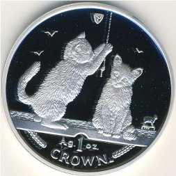 Остров Мэн 1 крона 2001 год