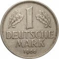 ФРГ 1 марка 1966 год (G)
