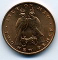 Остров Мэн 2 новых пенса 1971 год - Соколы