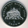 Остров Мэн 1 крона 1999 год - Чемпионат Мира по регби