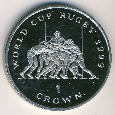 Остров Мэн 1 крона 1999 год - Чемпионат Мира по регби