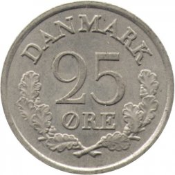Дания 25 эре 1964 год
