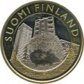 Финляндия 5 евро 2015 год - Исторические регионы Финляндии. Животные - Уусимаа