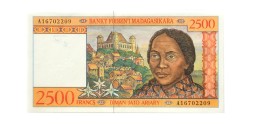 Мадагаскар 2500 франков 1998 год - UNC