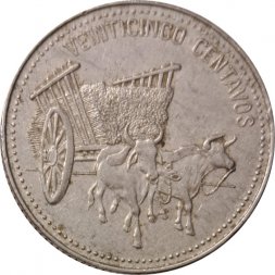 Доминиканская республика 25 сентаво 1990 год