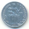 Французская Полинезия 1 франк 2004 год