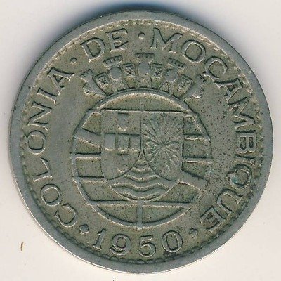Мозамбик 50 сентаво 1950 год
