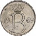 Бельгия 25 сантимов 1969 год BELGIQUE
