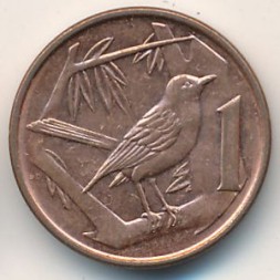 Каймановы острова 1 цент 2008 год