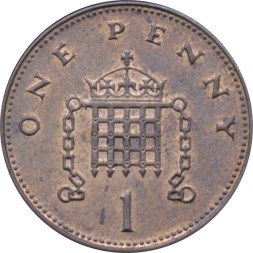 Великобритания 1 пенни 1999 год - Герса