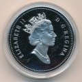Канада 1 доллар 1994 год - 25 лет последнему патрулю на собачьих упряжках (Proof)