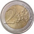 Франция 2 евро 2009 год - 10 лет валютному союзу