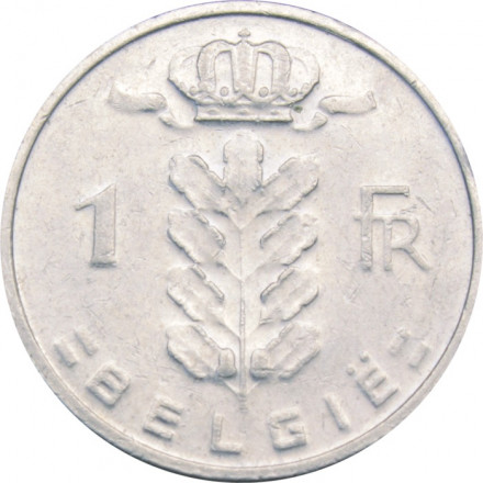 Бельгия 1 франк 1988 год BELGIE