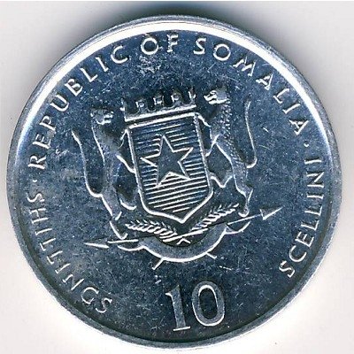 Сомали 10 шиллингов 2002 год