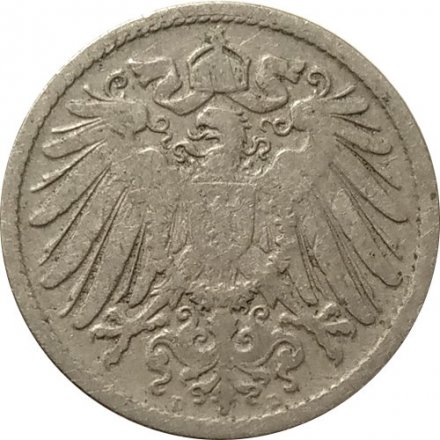 Германия 10 пфеннигов 1891 год (D)