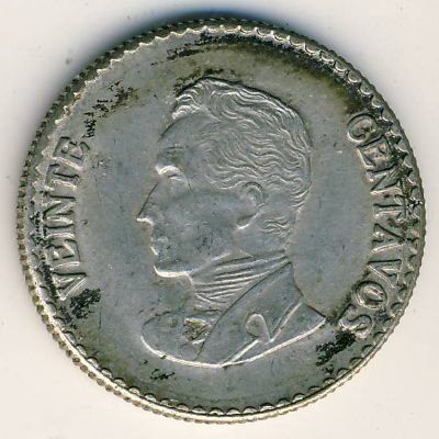 Колумбия 20 сентаво 1953 год