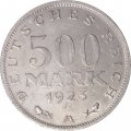 Веймарская республика 500 марок 1923 год (A)