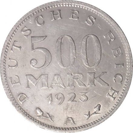 Веймарская республика 500 марок 1923 год (A)