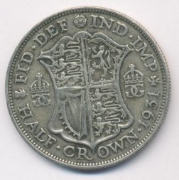 Великобритания 1/2 кроны 1931 год