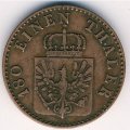 Пруссия 2 пфеннинга 1850 год