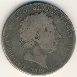 Великобритания 1 крона 1819 год