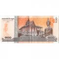 Камбоджа 100 риелей 2014 год - Нородом Сианук. Серебряная пагода. Статуя Будды - XF