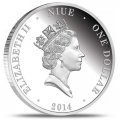 Набор из 4 монет Ниуэ 1 доллар 2014 год - Легендарные лошади