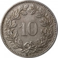Швейцария 10 раппенов 2000 год