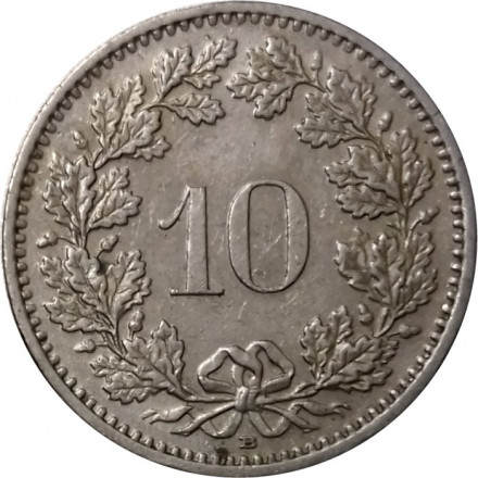 Швейцария 10 раппенов 2000 год