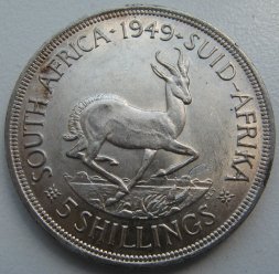 ЮАР 5 шиллингов 1949 год - Король Георг VI