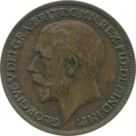 Великобритания 1 фартинг 1915 год