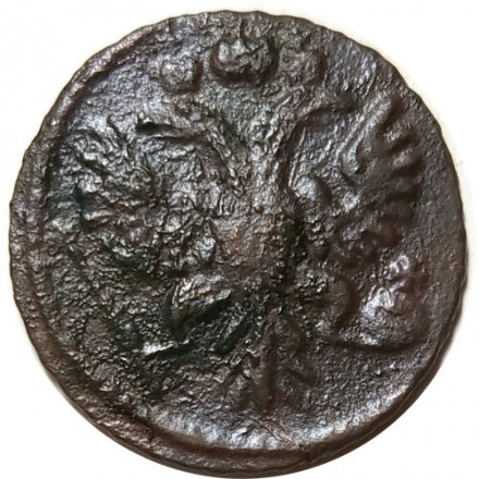 Полушка 1734 год Анна Иоанновна (1730 - 1740) - F+