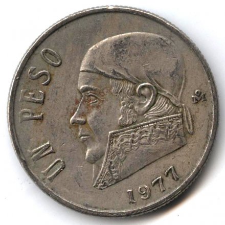 Мексика 1 песо 1977 год