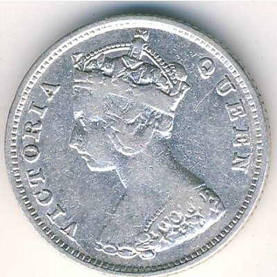 Гонконг 10 центов 1896 год