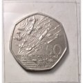 Великобритания 50 пенсов 1994 год - 50 лет высадки союзников в Нормандии (день D) - BU