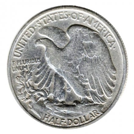 США 1/2 доллара 1945 год - &quot;S&quot; (Сан-Франциско)