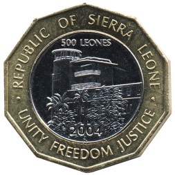 Монета Сьерра-Леоне 500 леоне 2004 год - Кай Лондо