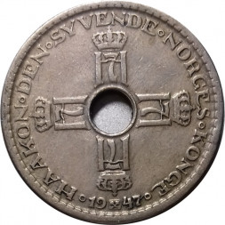 Норвегия 1 крона 1947 год - Король Хокон VII