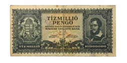 Венгрия 10000000 пенгё 1945 год - F-VF