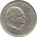 Великобритания 5 шиллингов 1965 год - Cэр Уинстон Черчилль