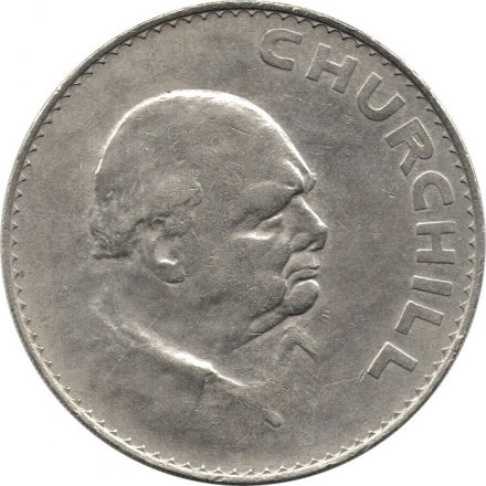 Великобритания 5 шиллингов 1965 год - Cэр Уинстон Черчилль